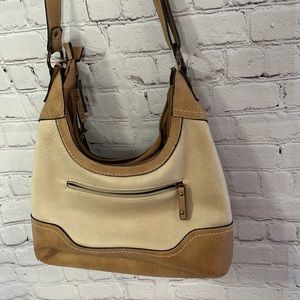 B.O.C. Tan & Cream Shoulder Bag
